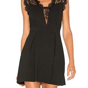 New W/out BCBG Generation Black Lace Flare A Line Mini Dress, Size 4, $138
